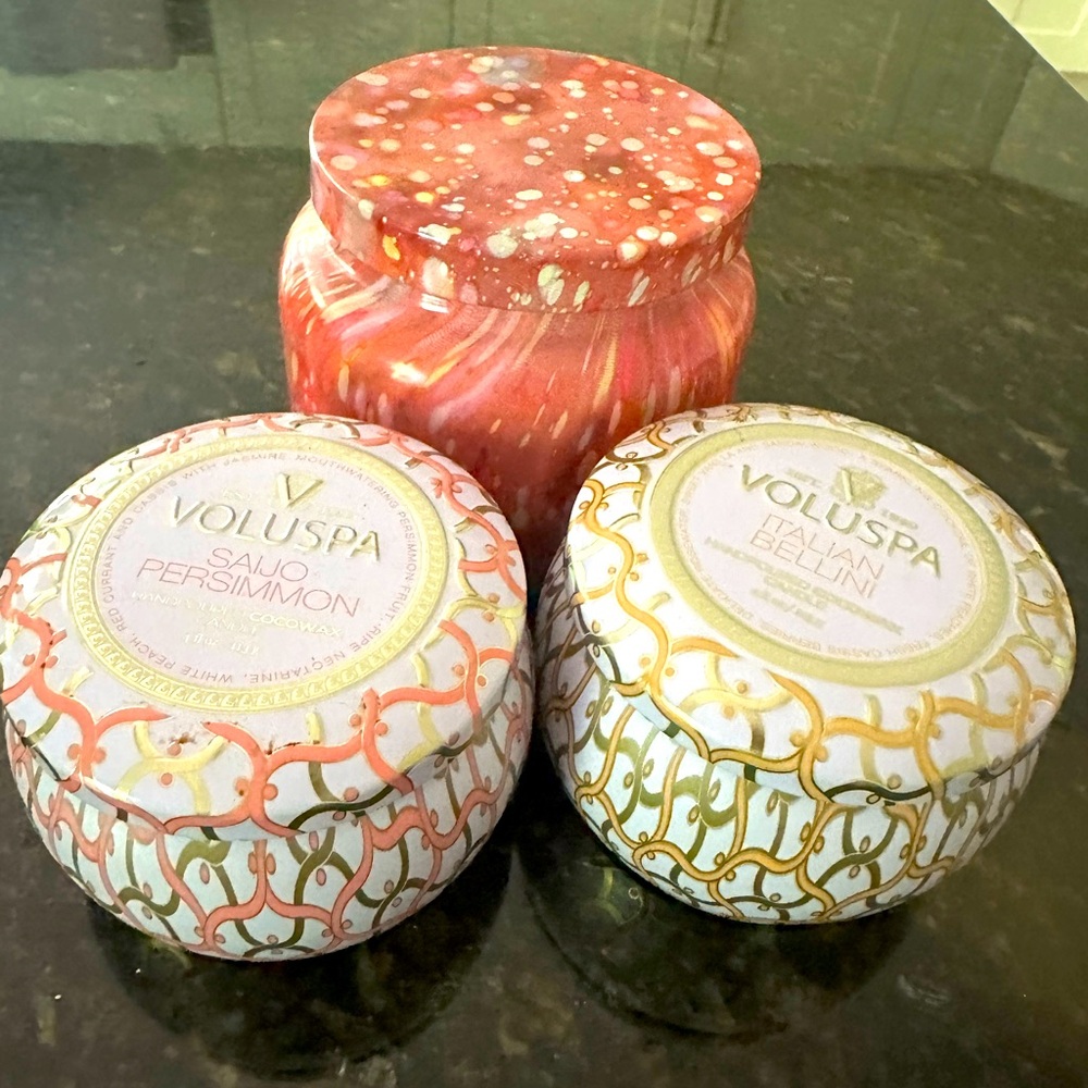ANTHROPOLOGIE Candles set of 3 VOLUSPA